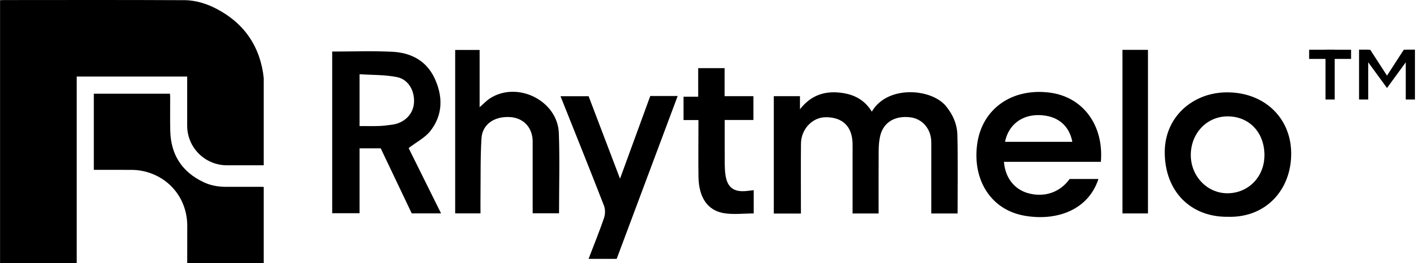 Rhytmelo logo · black